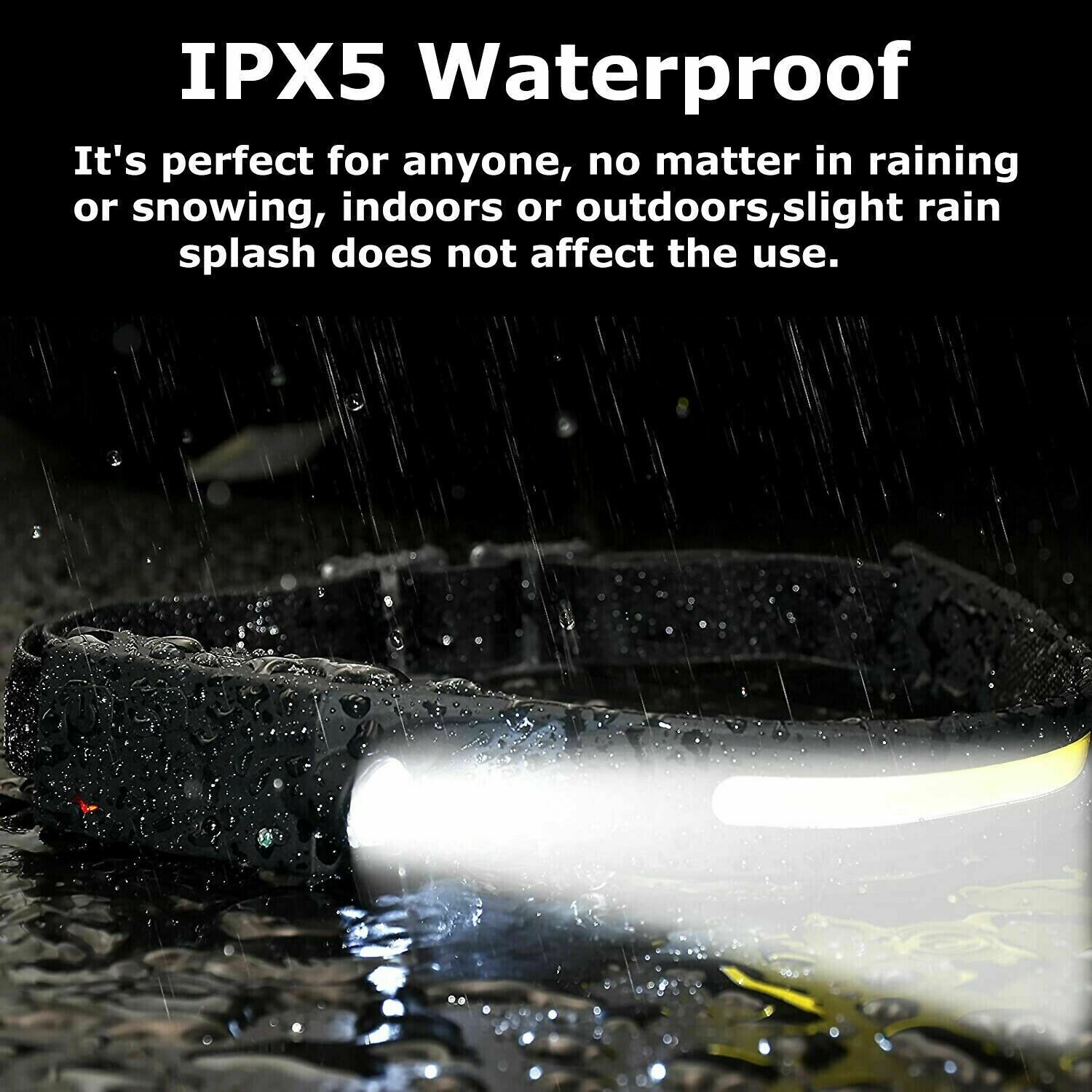 Linterna Frontal Táctica Kratos COB con Sensor de Movimiento